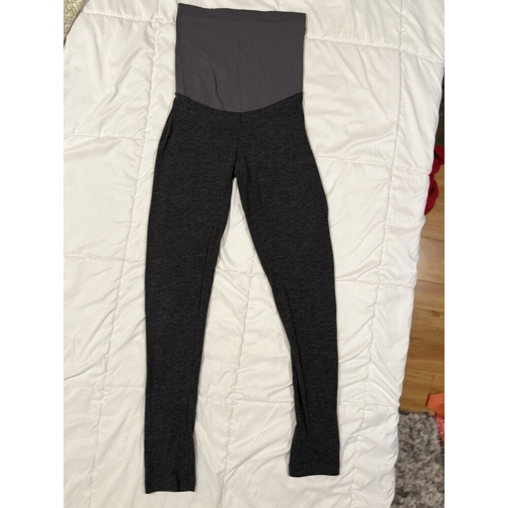 Motherhood Women XS Heather Gray Maternity Leggings Secret Fit Belly Ankle Pants